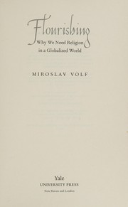 Cover of Flourishing by Miroslav Volf