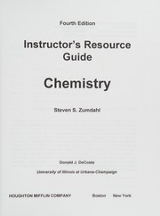 Front cover of Chemistry by Steven S. Zumdahl
