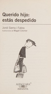 Front cover of Querido hijo by Jordi Sierra i Fabra