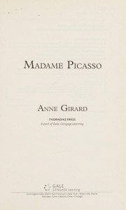 Front cover of Madame Picasso by Anne Girard