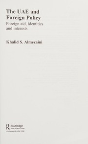 Front cover of The UAE and foreign policy by Khalid S. Almezaini