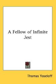 Front cover of A fellow of infinite jest by Thomas Yoseloff
