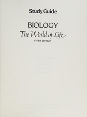 Front cover of Study guide [for] Biology, the world of life by Sanders