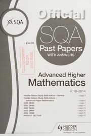 Cover of Sqa Past Papers 2014-2015 Advanced Higher Mathematics by SQA Past Papers Staff