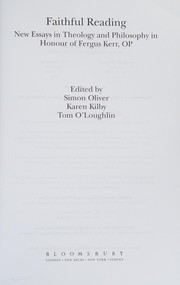 Cover of Faithful Reading by Simon Oliver