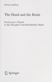 Front cover of The Hand and the Brain by Göran Lundborg