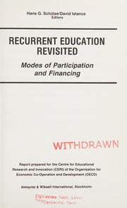 Front cover of Recurrent education revisited by Hans Georg Schütze