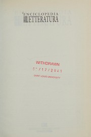 Front cover of L'enciclopedia della letteratura by Marco Drago