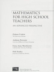 Cover of Mathematics for High School Teachers by Zalman Usiskin