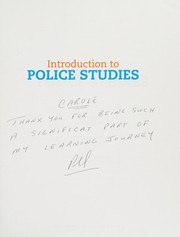 Front cover of Introduction to police studies by Mike Winacott