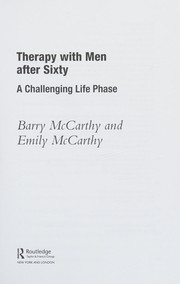 Cover of Therapy with Men after Sixty by Barry McCarthy