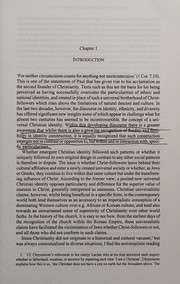 Cover of Paul and the creation of Christian identity by Campbell, William S.