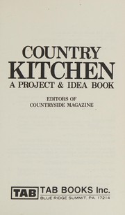 Front cover of Country kitchen--a project and idea book by Countrside Magazine Editors