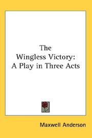 Cover of The Wingless Victory by Maxwell Anderson