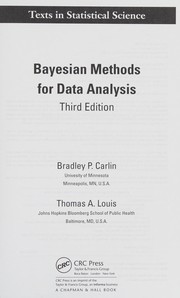 Cover of Bayesian methods for data analysis by Bradley P. Carlin