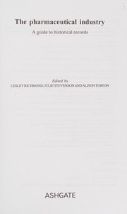 Cover of The pharmaceutical industry by Lesley Richmond