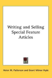 Front cover of Writing and Selling Special Feature Articles by Helen M. Patterson