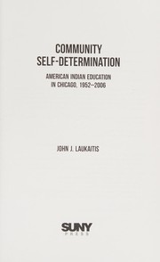 Cover of Community self-determination by John J. Laukaitis