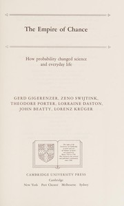 Front cover of The empire of chance by Gerd Gigerenzer