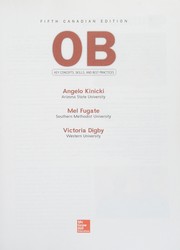 Cover of OB by Angelo Kinicki