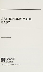 Cover of Astronomy made easy by William Pinnock