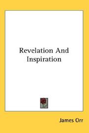 Front cover of Revelation and inspiration by James Orr