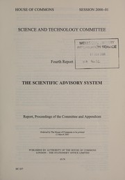 Cover of Scientific advisory system by Great Britain. Parliament. House of Commons. Science and Technology Committee.