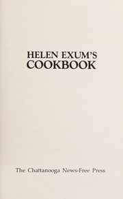 Front cover of HELEN EXUM'S COOKBOOK by Helen Exum