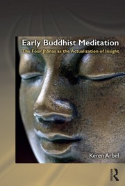 Cover of Early Buddhist Meditation by Keren Arbel