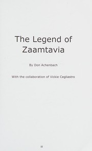 Front cover of The legend of Zaamtavia by Don Achenbach