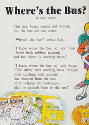 Cover of Where's the bus by Sandy Lanton