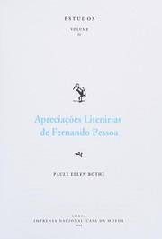 Front cover of Apreciações literárias de Fernando Pessoa by Pauly Ellen Bothe