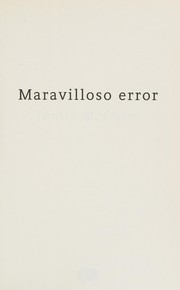 Front cover of Maravilloso error / Beautiful Oblivion by Jamie Mcguire