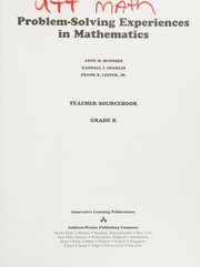Cover of Problem-solving experiences in mathematics by Anne M. Bloomer