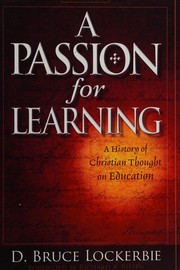 Cover of A passion for learning by D. Bruce Lockerbie