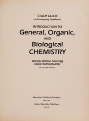 Front cover of Study guide to accompany Ouellette's Introduction to general, organic, and biological chemistry by Wendy Walton Sonntag