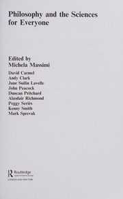 Cover of Philosophy and the sciences for everyone by Michela Massimi
