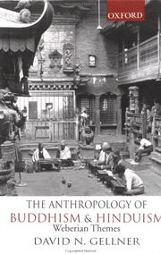Cover of The anthropology of Buddhism and Hinduism by David N. Gellner