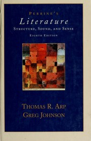 Cover of Perrine's literature, Structure, sound and sense--Eighth edition by Thomas R. Arp