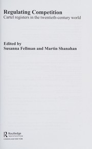 Cover of Regulating Competition by Susanna Fellman
