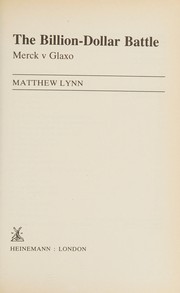Cover of The billion-dollar battle by Matthew Lynn