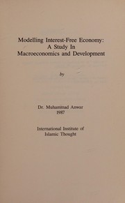 Front cover of Modelling Interest-Free Economy by Muhammad Anwar