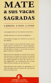 Front cover of Mate a sus vacas sagradas by Beau Fraser