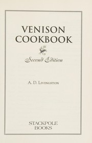 Cover of Venison cookbook by A. D. Livingston