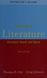 Cover of Perrine's literature--structure, sound and sense--Ninth edition by Thomas R. Arp