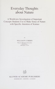 Cover of Everyday thoughts about nature by William W. Cobern