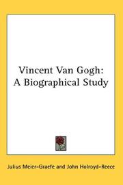 Cover of Vincent van Gogh by Julius Meier-Graefe