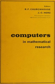Front cover of Computers in mathematical research by R. F. Churchhouse