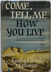 Front cover of Come, tell me how you live by Agatha Christie