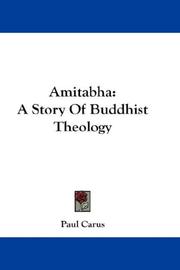 Cover of Amitabha by Paul Carus